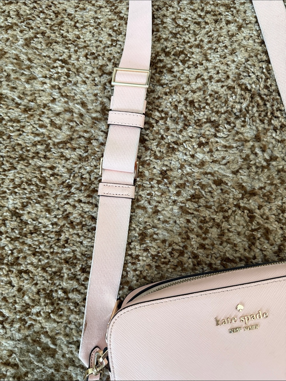 kate spade Pale Pink Saffiano Crossbody Bag - Picture 7 of 9